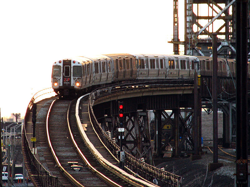 Photo of PATH Train Approaching Harrison Station