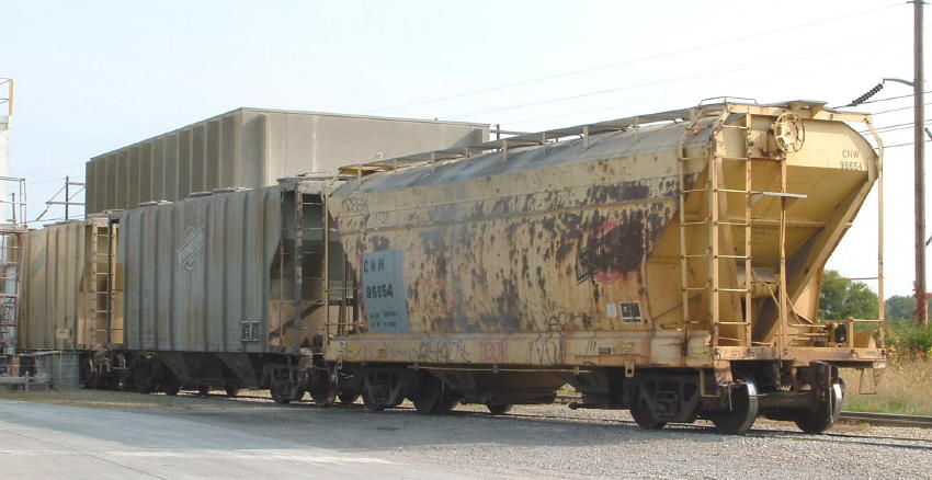 Photo of CNW Cement Hoppers - Car # 96654