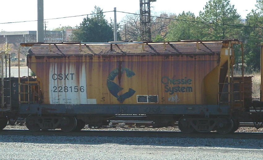 Photo of CSX Two Bay Covered Hopper #228156
