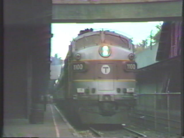 Photo of Mid-day commuter train stopping at Salem, MA