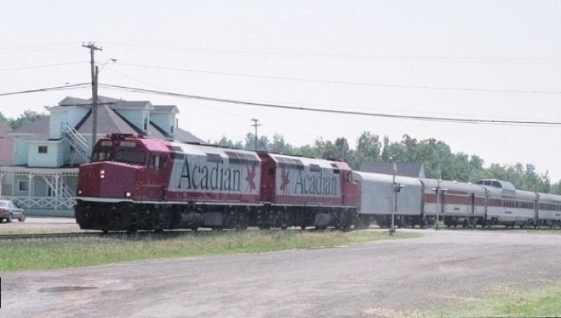 Photo of Acadian Tourist Train on NB Southern Railway.
