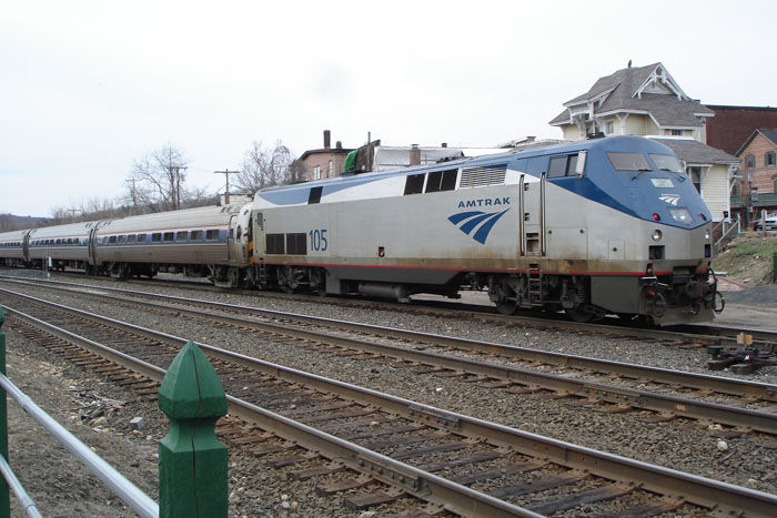 Photo of Amtraks' Vermonter at Palmer, MA