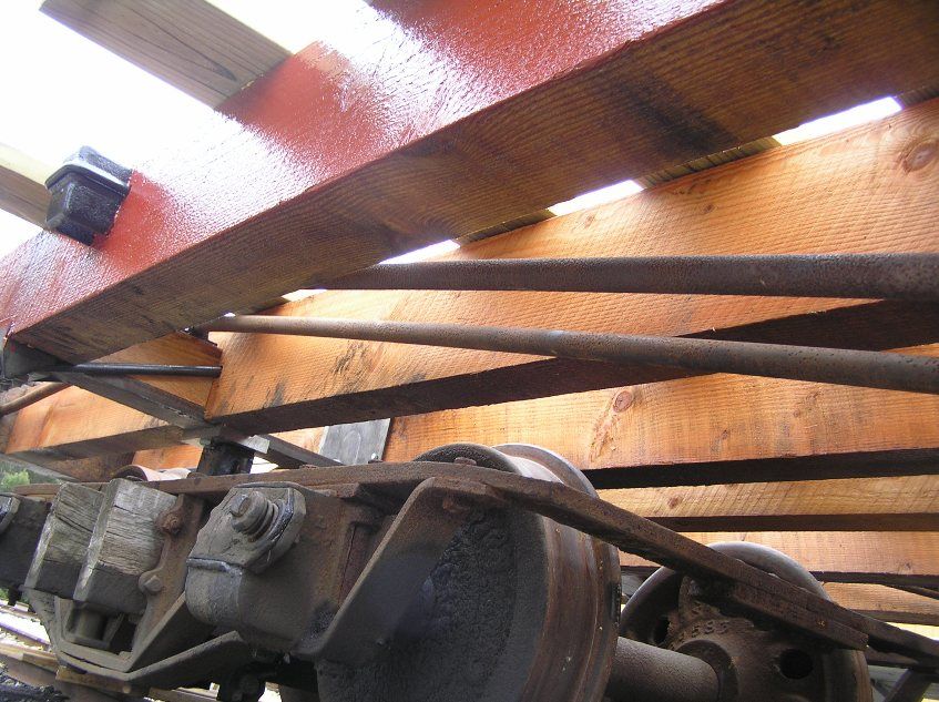 Photo of Trucks and Tension Rods for Flat Car 126