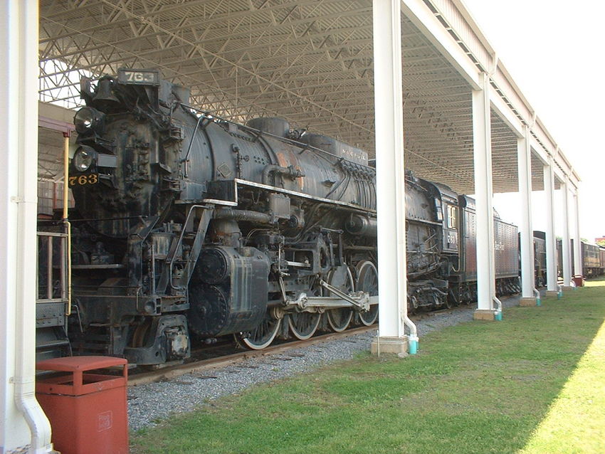 Photo of Nickle Plate Road Class S-2 No. 763 at the Virginia Museum of Transportation