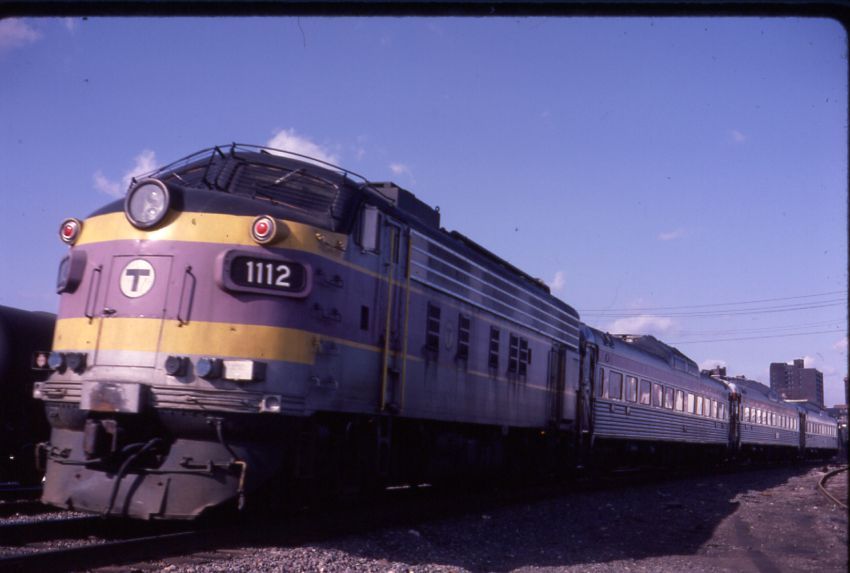 Photo of MBTA 1112 at Somerville MA 1984