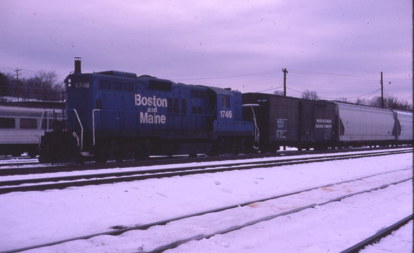 Photo of B&M GP9 1746 at Fitchburg MA, 1984