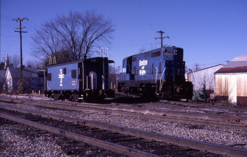 Photo of B&M 1570 at Ayer MA 1984