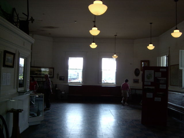 Photo of The interior of the Lake Placid Depot