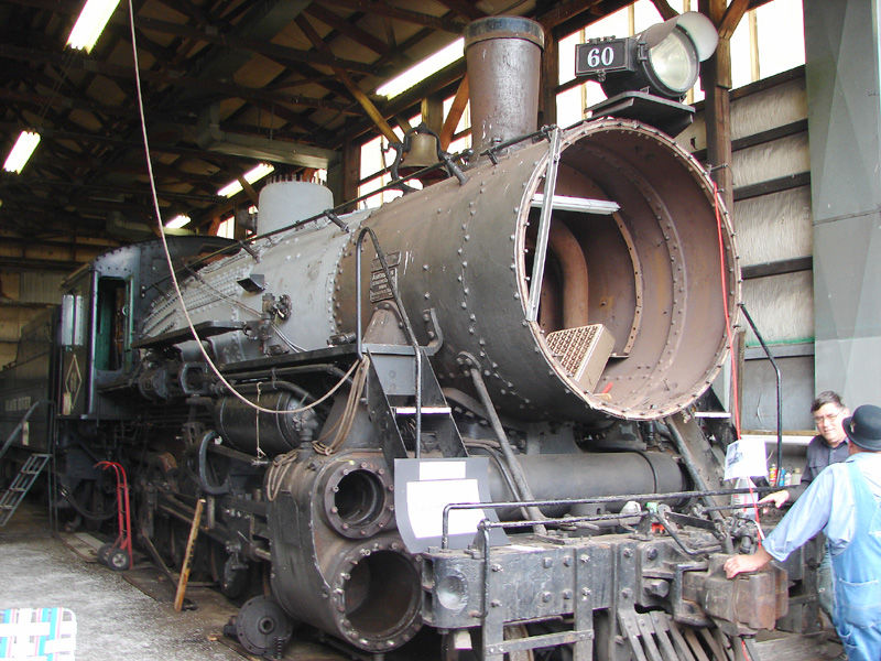 Photo of #60 Waiting for Repairs to Finish at Black River & Western RR