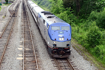 Photo of Amtrak Downeaster at Dover Yard