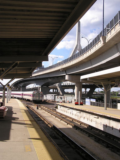 Photo of MBTA Cab car enters track 2 at North Station