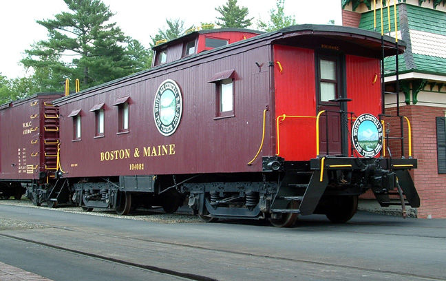 Photo of EX B&M Caboose at Clark's Trading Post