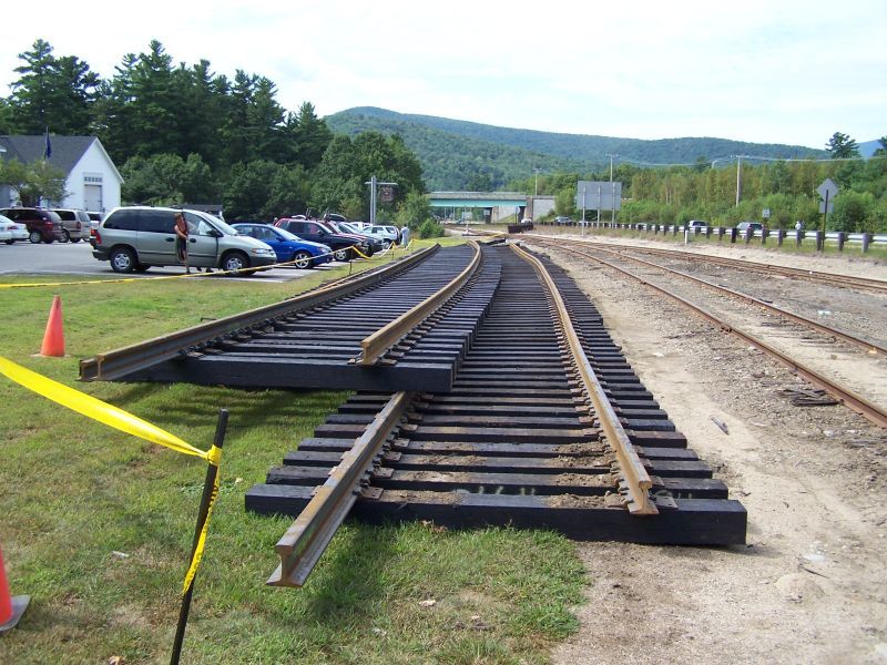 Photo of New Welded Rail Track Panels in Lincoln NH