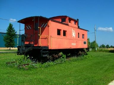 Photo of CNJ Caboose Landlocked in London, OH