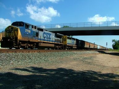 Photo of CSX Freight Under New Grade Separation at London, Ohio