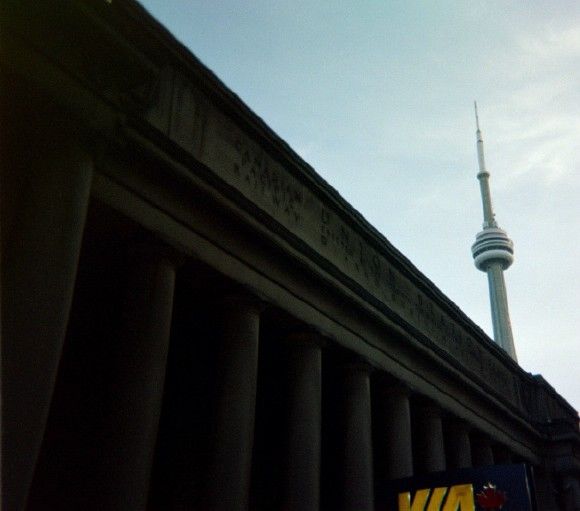 Photo of Toronto Union Station and CN Tower