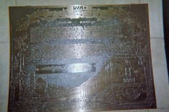 Photo of VIA memorial plaque