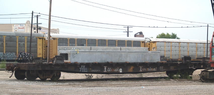 Photo of Illinois Terminal flatcar #7115