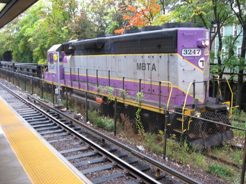 Photo of MBCR/MBTA Work Train At Sullivan Sq
