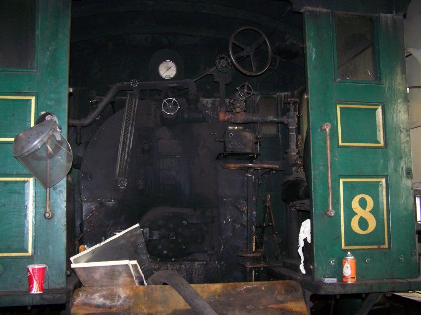 Photo of Inside the cab of Engine #8 no tender