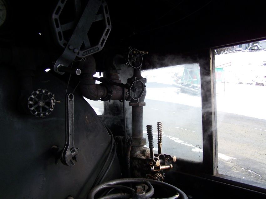 Photo of Inside the cab of #10