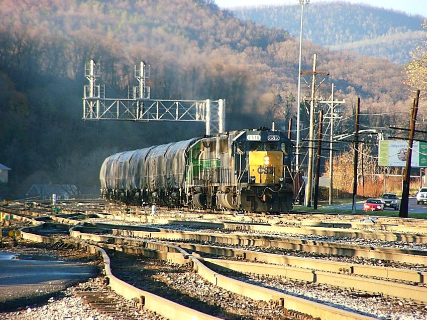 Photo of CSX 8516 East With New GE C38Ach Locomotives in Tow For China