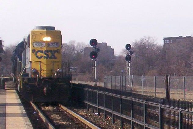 Photo of Engine movement westbound on Boston Line, third