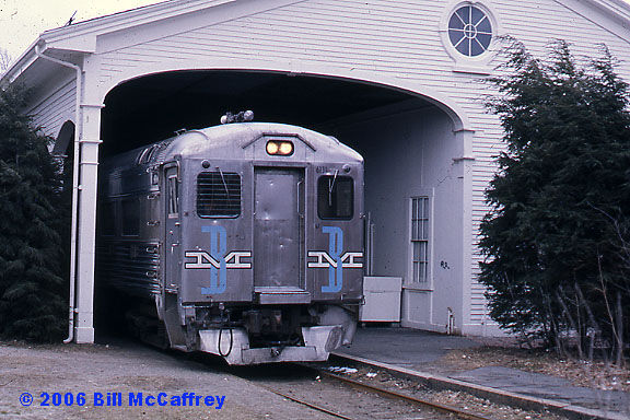 Photo of Lexington Depot - RDC Exiting the Train Shed