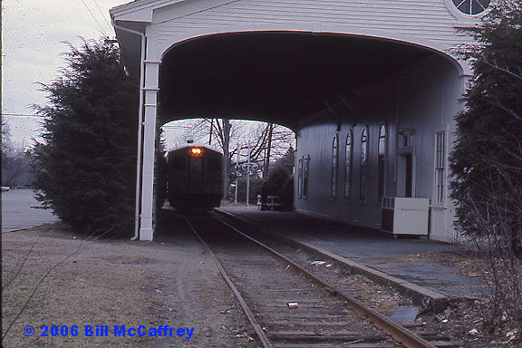Photo of Lexington Depot - RDC Entering the Train Shed