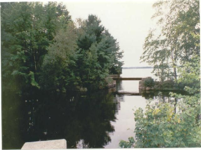 Photo of Bridge abutments on the Harrison branch as seen from old rte 117