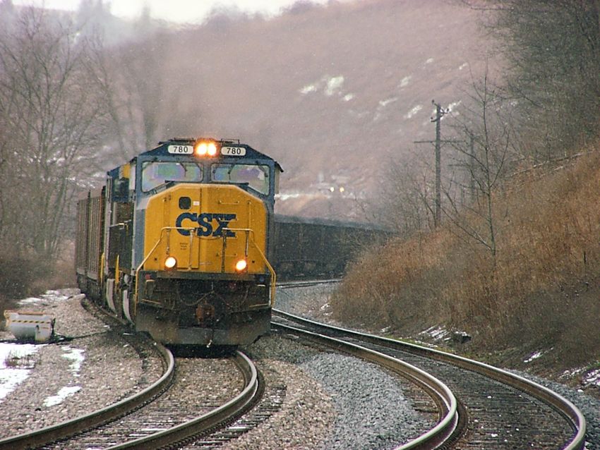 Photo of CSX 780 About To Cross Petenbrink Road