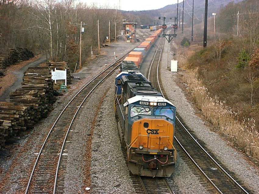 Photo of CSX 4826 Heads East at Mexico Farms Tower