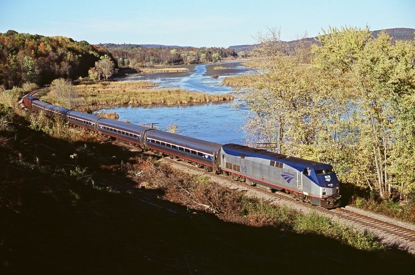 Photo of Amtrak # 68 (Adirondack) near Dresden NY