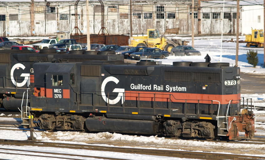 Photo of Idle Guilford loco.