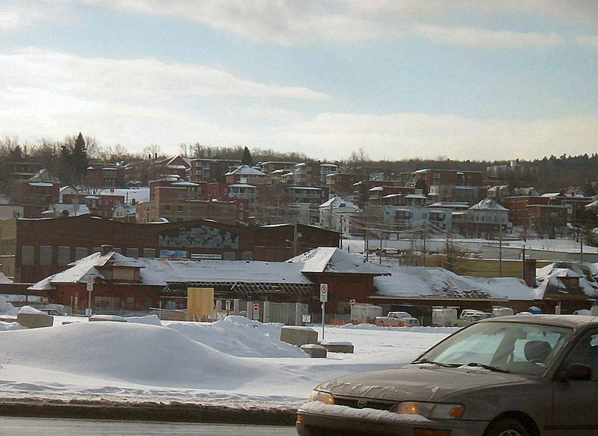 Photo of View of the Old CPR Station and west of Sherbrooke