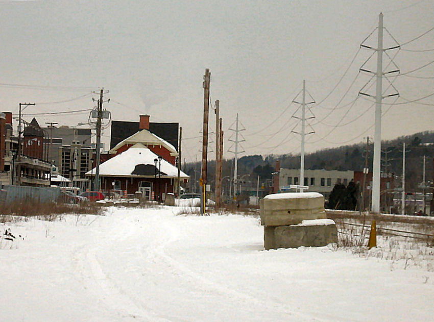 Photo of View from Depot Street (Sherbrooke) at the Crossing