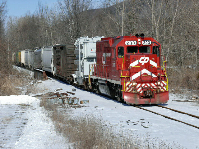 Photo of Vermont Railway Extra 203 South in Mount Tabor, VT