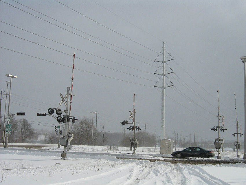 Photo of The Railroad crossing on depot street Sherbrooke