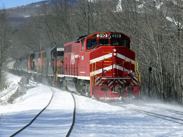 Photo of Green Mountain Railroad No. 263 in Ludlow, VT