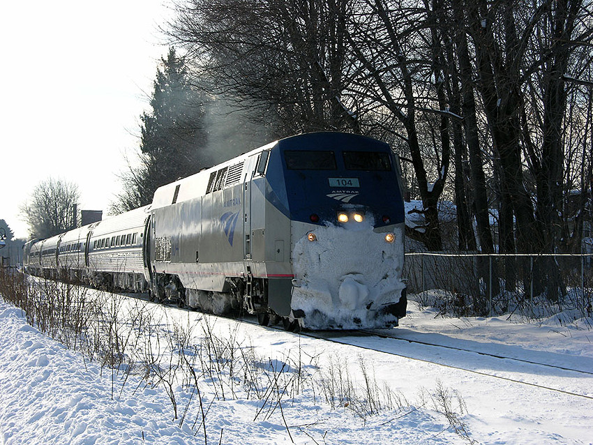 Photo of Eastbound Downeaster at Exeter