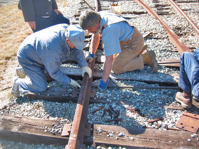 Photo of Track work at Hallsboro Yard