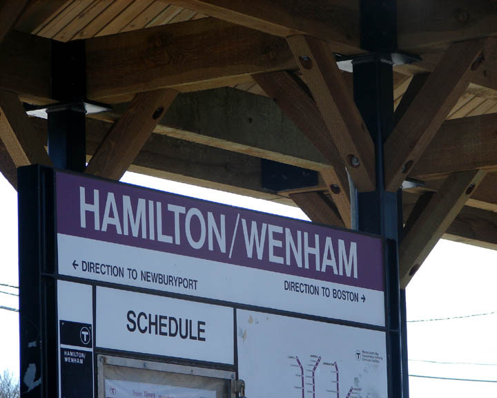 Photo of Hamilton/Wenham Sign