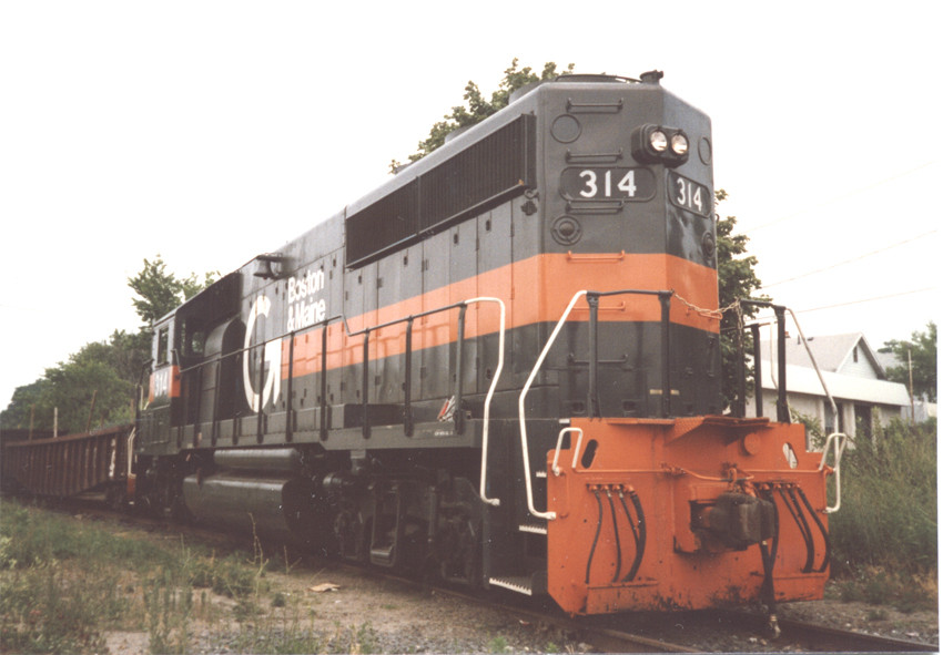 Photo of Guilford Engine #314 and Train on the Watertown Branch
