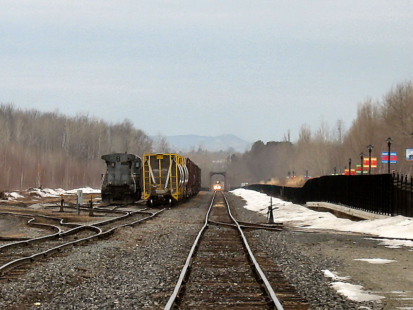 Photo of The train arrival at Sherbrooke City