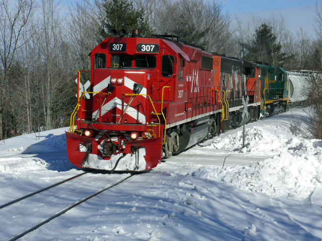 Photo of Green Mountain Railroad No. 263 in E. Clarendon, VT