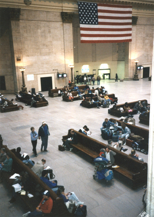 Photo of Waiting Room at Union Station, Chicago, IL in 1990