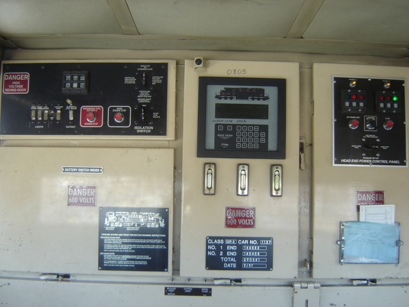 Photo of Rear wall inside GP40MC Cab