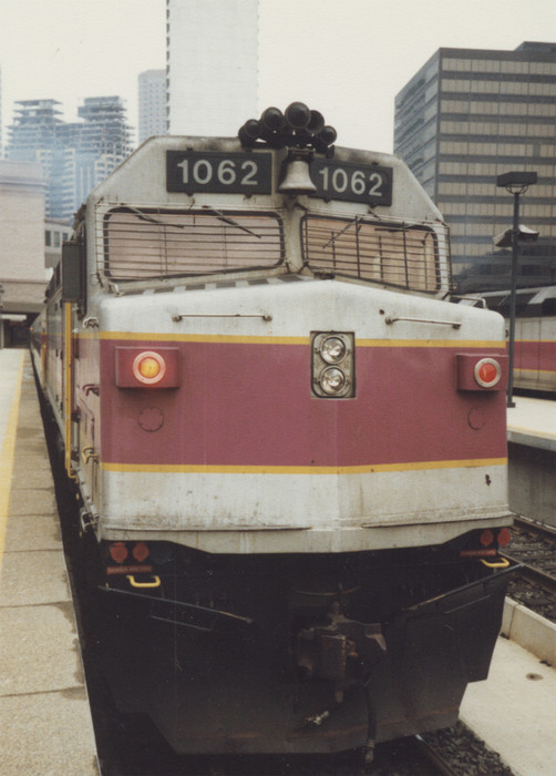Photo of MBTA  EMD F40PH Engine #1062 at South Station, Boston, MA
