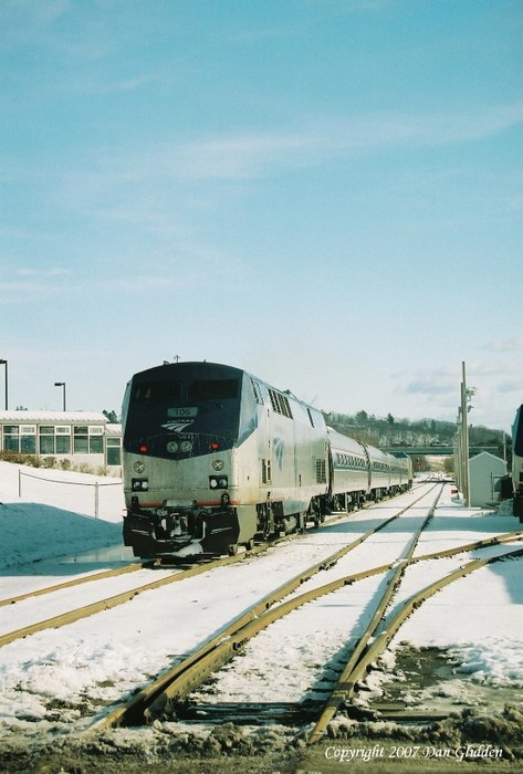 Photo of The Downeaster at the Portland Transportation Center.