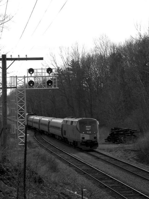 Photo of Westbound Amtrak Downeaster